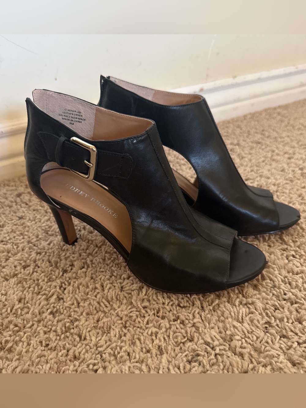 Audrey Brooke Peep Toe Heels